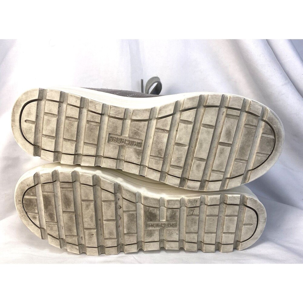 Skechers Street LA Womens Size 8.5 Back Again Gray Suede Casual Shoes 73999 - Picture 3 of 10